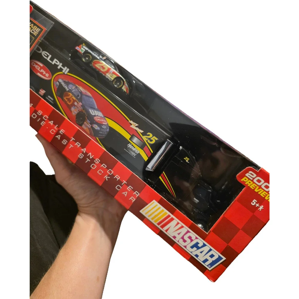 Jerry Nadeau #25 UAW-Delphi Racing Champions Transporter & Car Sealed Nascar